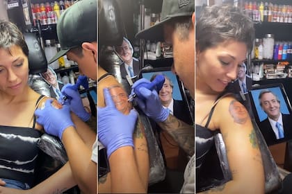 El tatuaje que se hizo Mayra Mendoza con el rostro de Néstor Kirchner
