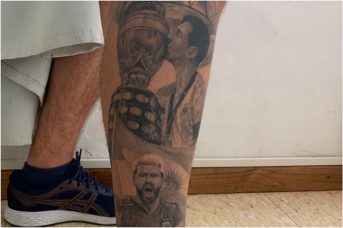 El tatuaje que sorprendió al Kun Agüero en Twitter