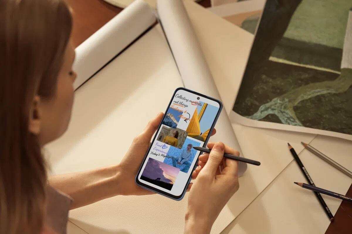 El TCL Nxtpaper 70 Pro tiene una pantalla de 6,9 pulgadas con un filtro polarizador para eliminar la luz azul y los reflejos