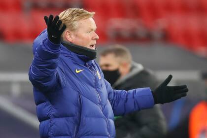 El tecnico del Barcelona, Ronald Koeman.