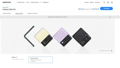 El teléfono plegable se conoce en todo el mundo como el Galaxy Z Flip3, pero luego de la invasión de Rusia a Ucrania Samsung eligió quitarlo del nombre