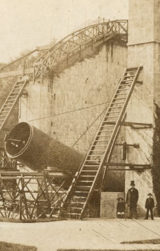 El telescopio de Parsons fue el más grande del mundo hasta bien entrado el siglo XX.