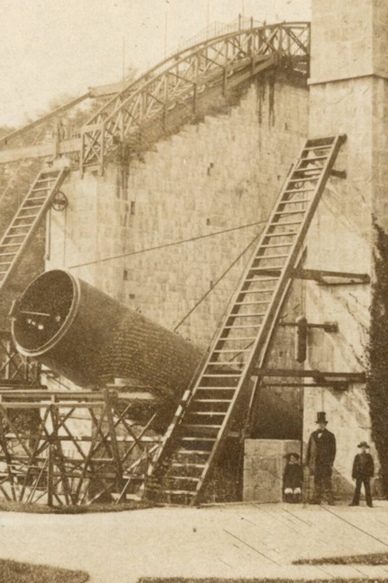 El telescopio de Parsons fue el más grande del mundo hasta bien entrado el siglo XX.