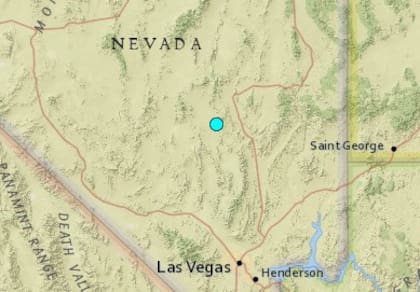 El temblor más fuerte de las últimas 24 horas en territorio continental estadounidense fue uno ocurrido cerca de Alamo, Nevada