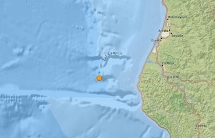 El temblor más fuerte de las últimas 24 horas en territorio continental estadounidense fue uno ocurrido cerca de Ferndale, California