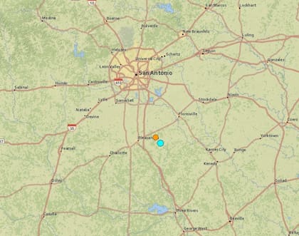 El temblor más fuerte de las últimas 24 horas en territorio continental estadounidense fue uno ocurrido cerca de Pleasanton, Texas