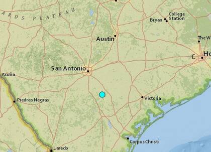 El temblor más fuerte de las últimas 24 horas en territorio continental estadounidense fue uno ocurrido cerca de Falls City, Texas