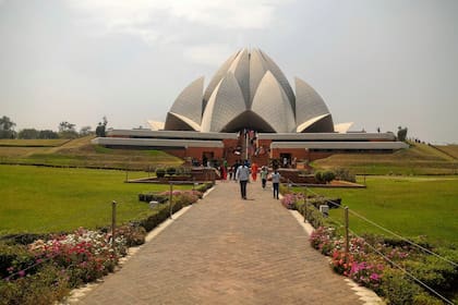 El Templo del Loto, un santuario Bahaí en Nueva Delhi