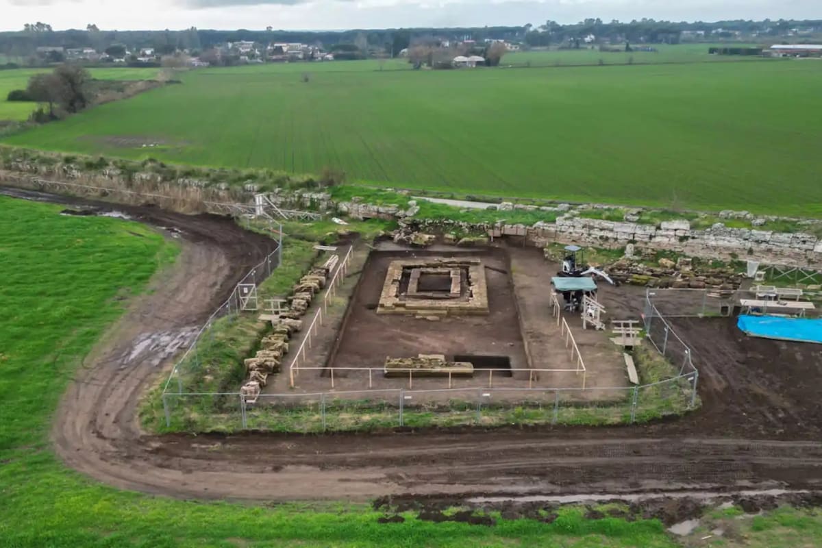 El templo griego que hallaron en Italia data del 600 a.C y se consideró el más grande en su tipo