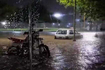 El temporal azotó con fuerza en Vera, una localidad al norte de Santa Fe
