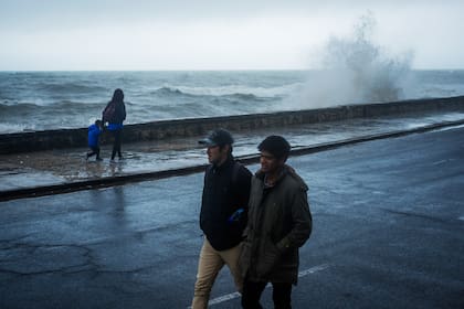 El temporal en Mar del Plata