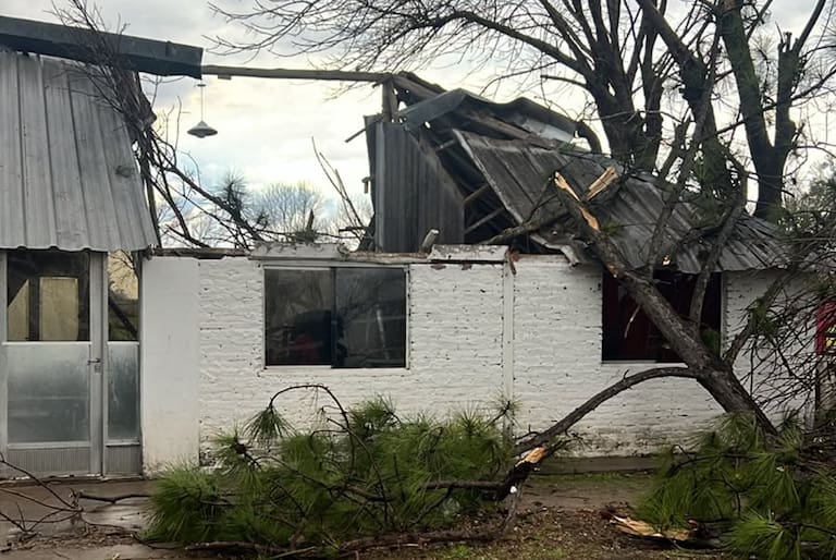 El temporal también azotó a San Genaro