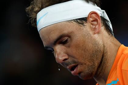 El tenista español Rafael Nadal, en enero pasado en el Abierto de Australia: cayó en la segunda ronda, se lesionó y no volvió a competir