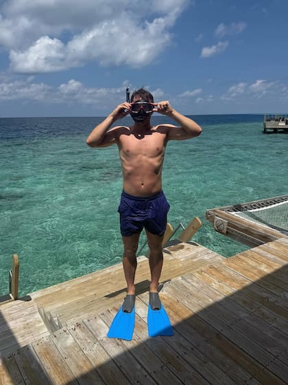 El tenista mostró en sus redes sociales sus vacaciones de ensueño (Foto: @tallongrieki)