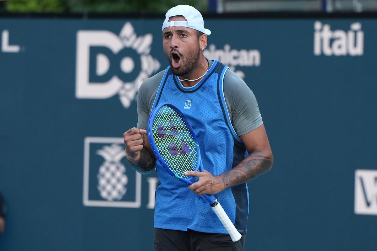 El tenista Nick Kyrgios, de Australia