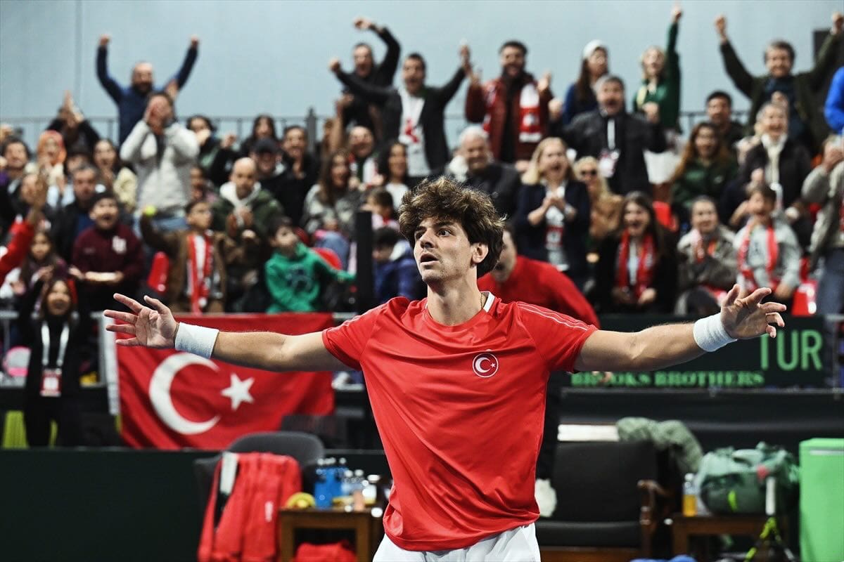 El tenista Yanki Erel, referencia del equipo turco de Copa Davis y rival de la Argentina en Neuquén, este fin de semana, por el Grupo Mundial I