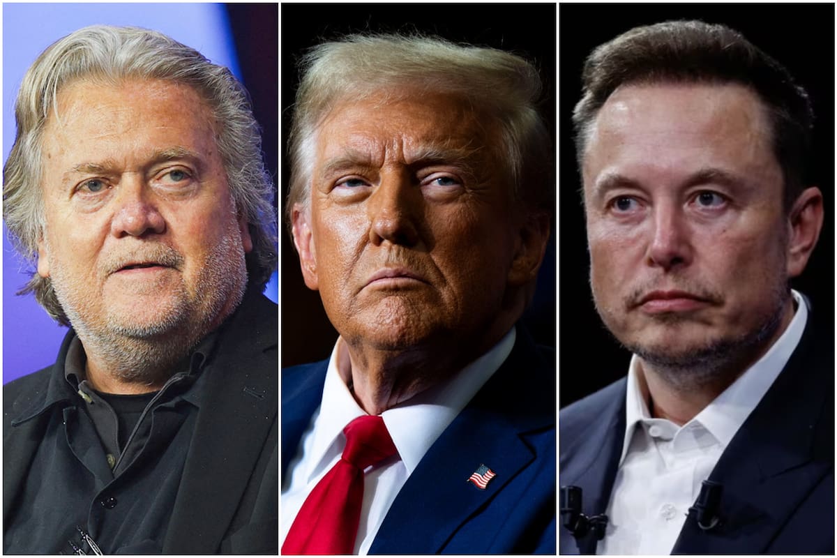 El tenso cruce entre Donald Trump y Elon Musk suma un nuevo integrante: Steve Bannon, quien le recomendó al mandatario investigar al empresario sudafricano como un "inmigrante ilegal"