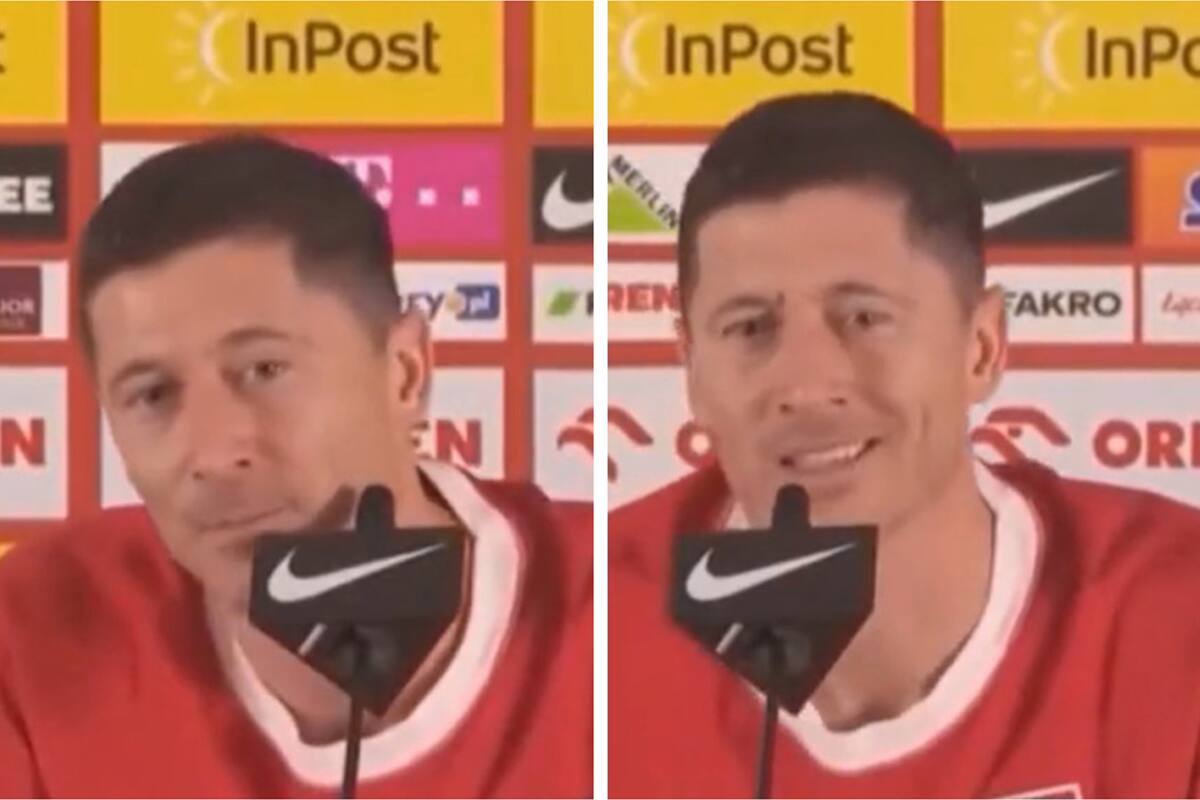 El tenso cruce entre Robert Lewadowski y un periodista argentino por una picante pregunta sobre Lionel Messi