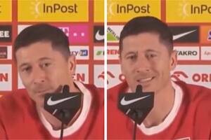 El tenso cruce entre Robert Lewadowski y un periodista argentino por una picante pregunta sobre Lionel Messi