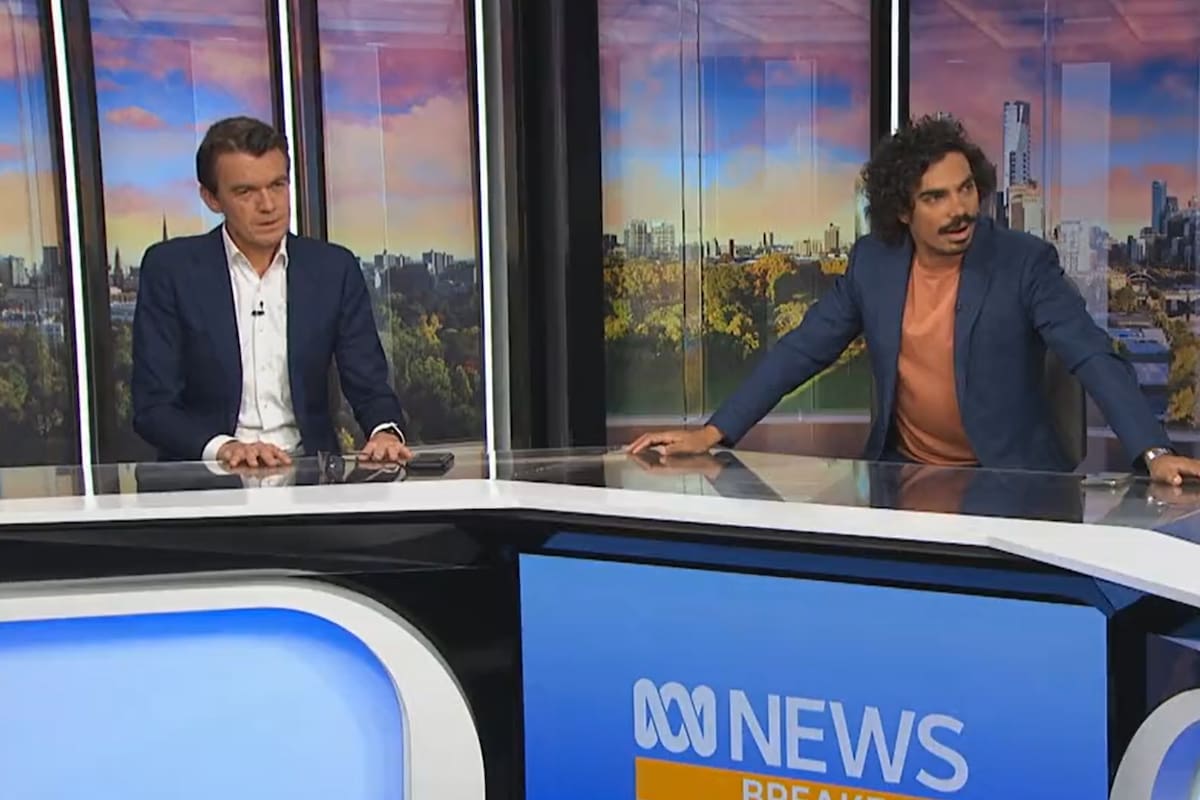 El terremoto en el sudeste de Australia sorprendió en vivo a los conductores Michael Rowland y Tony Armstrong.