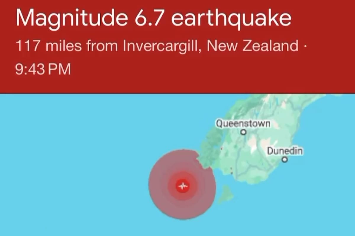 El terremoto en Nueva Zelanda fue reportada en un valor de 7 en la escala de Richter, pero se degradó a 6,7