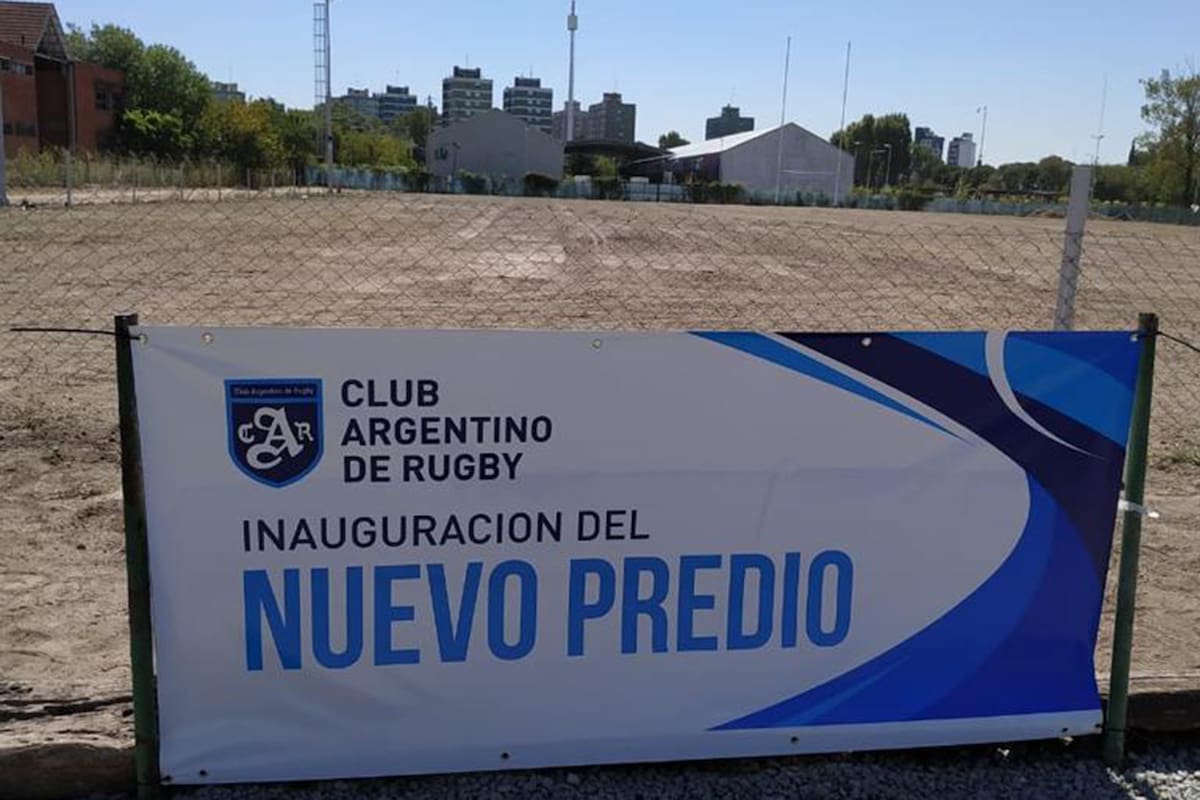 El terreno donde el Club Argentino de Rugby inauguró su tercera cancha, en Avellaneda