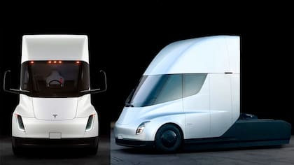 El Tesla Semi muestra algunas diferencias con la versión original.
