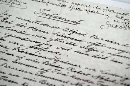 El testamento de Alfred Nobel