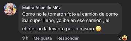 El testimonio de la usuaria que presuntamente abordaba ese mismo camión