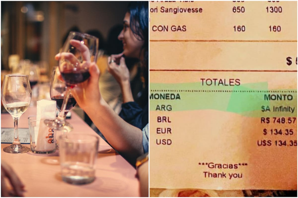 El ticket mostró varias opciones de pago en monedas de Brasil, Europa, EE.UU. y Argentina