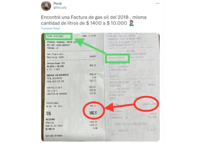 El ticket que compartió en las redes sociales