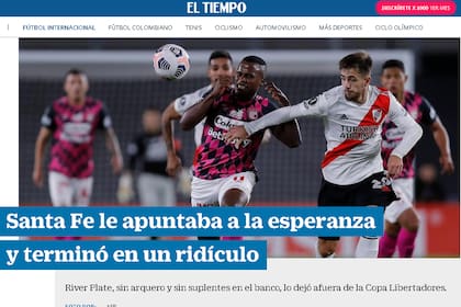 El Tiempo, de Bogotá, habló de "ridículo"