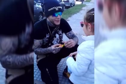 El tierno gesto de Alex Caniggia con una niña que es fanática suya