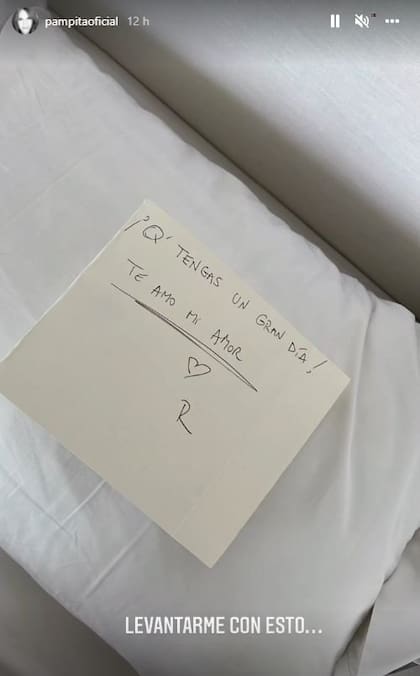 El tierno mensaje que Roberto García Moritán le dejó a Pampita (Crédito: Instagram/@pampitaoficial)