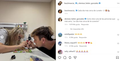 El tierno posteo de Bautista sobre los días de Denisse internada