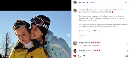 El tierno recuerdo de Valentín por el cumpleaños de su madre