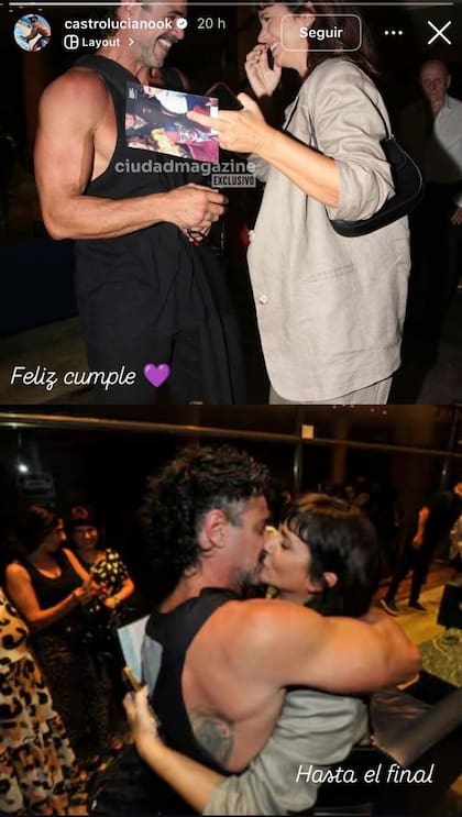 El tierno saludo de cumpleaños que Luciano Castro le dedicó a Griselda Siciliani (Foto: Instagram @castrolucianook)