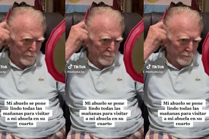 El tierno video de cómo un abuelo se prepara para ver a su esposa, quien perdió la memoria hace 15 años