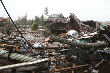 El tifón en Japón