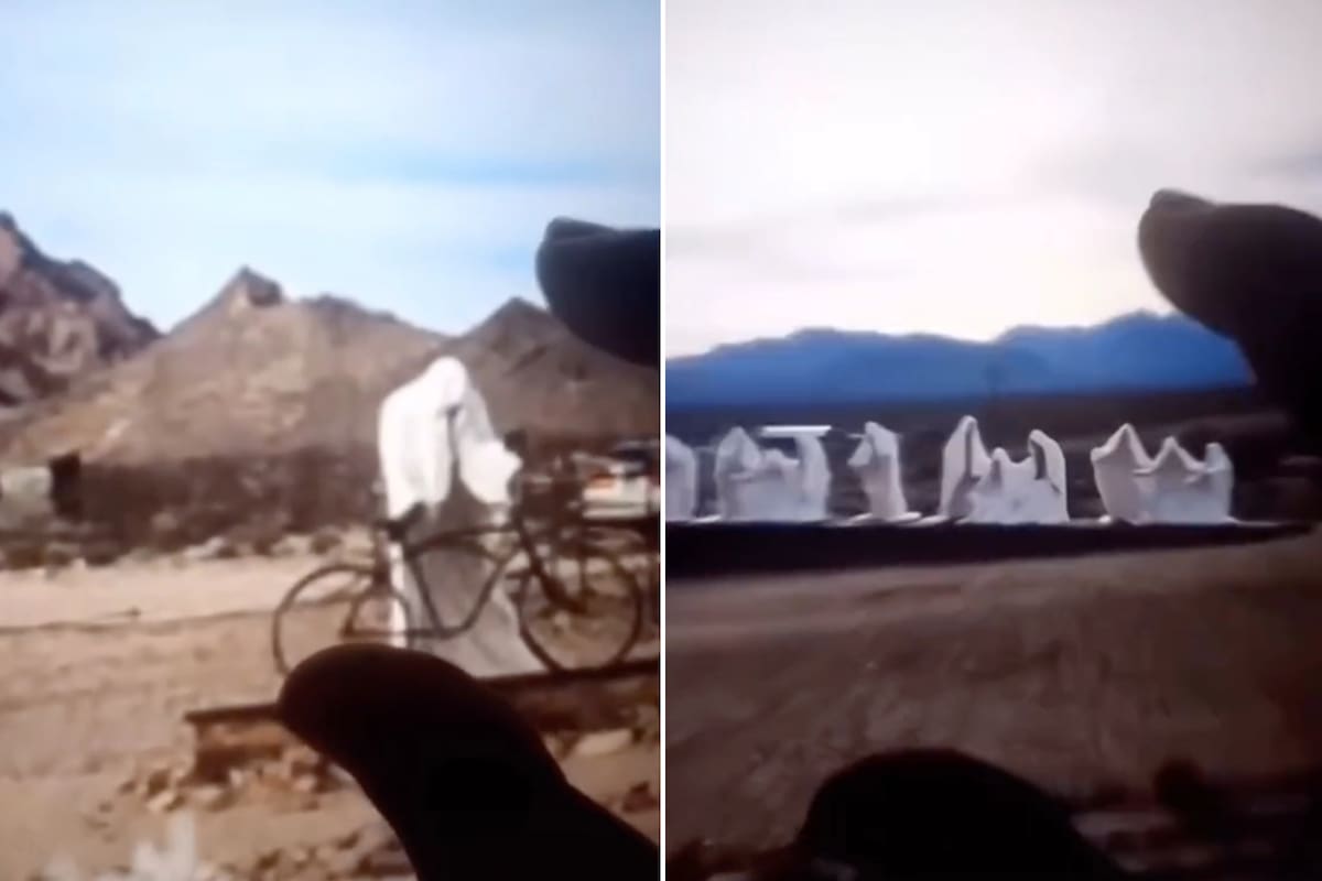 El tiktoker, llamado Jason Cline, halló a un grupo de “hombres encapuchados” a través de Google Earth