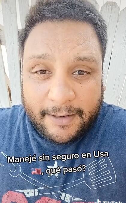 El tiktoker salió bien librado después de no usar seguro de auto en Estados Unidos