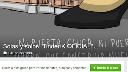 El "Tinder K", un grupo cerrado de Facebook exclusivo para kirchneristas solteros
