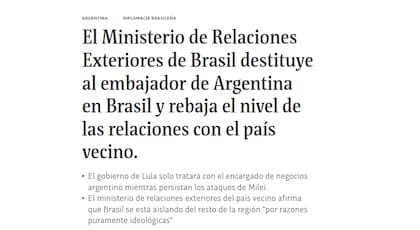 El título de Folha de S.Paulo