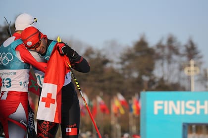 El tongano con la felicidad tras finalizar la prueba