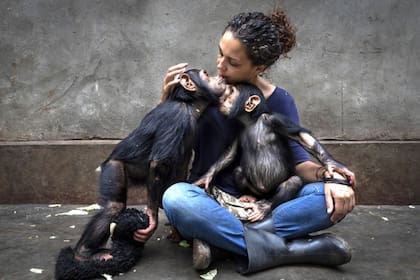 El toque curativo, del centro de rehabilitación Community, tomada por Brent Stirton, Sudáfrica