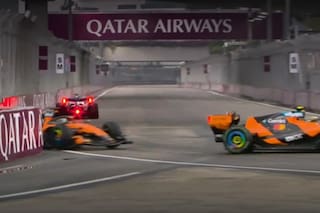 Norris hizo lo mismo que le cuestionó a Colapinto y generó tensión en McLaren durante la carrera sprint
