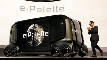 El Toyota e-Palette es un auto autónomo que tendrá Amazon Alexa integrado