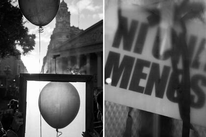 El trabajo de Vaca y Alcaraz, en la marcha NiUnaMenos