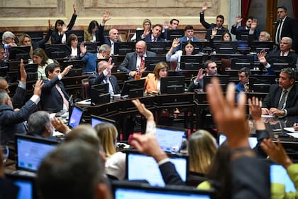 El trabajo del Senado en el recinto de sesiones