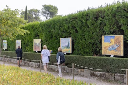 El trabajo, el campo, los cipreces y los olivos son protagonistas en la obra del artista.